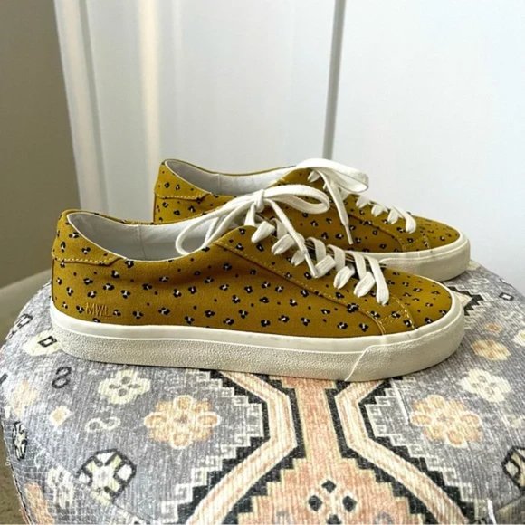 NWOT Madewell Sidewalk Low Top Sneakers in Mini Leopard - Picture 2 of 8